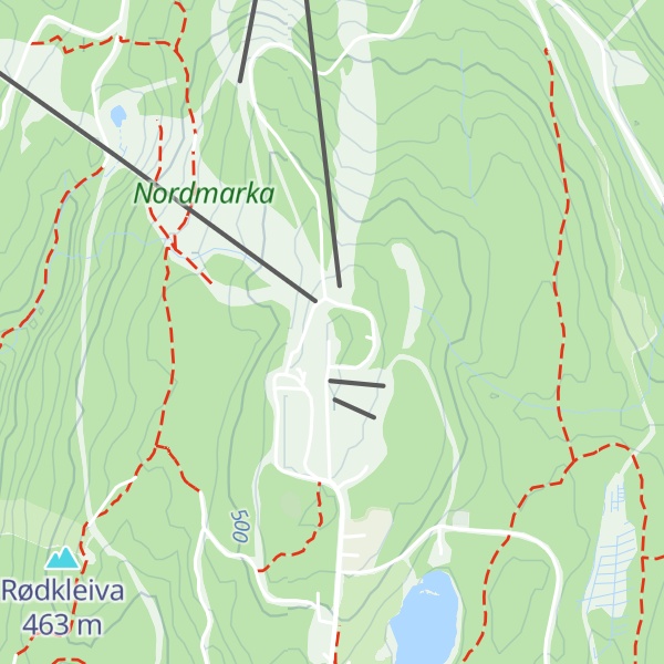 Map of Tryvannshøgda