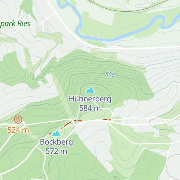 Map of Hühnerberg