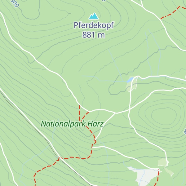 Map of Försterhütte Revier Schierke