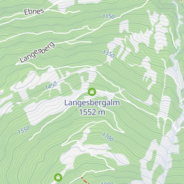 Map of Langesbergalm