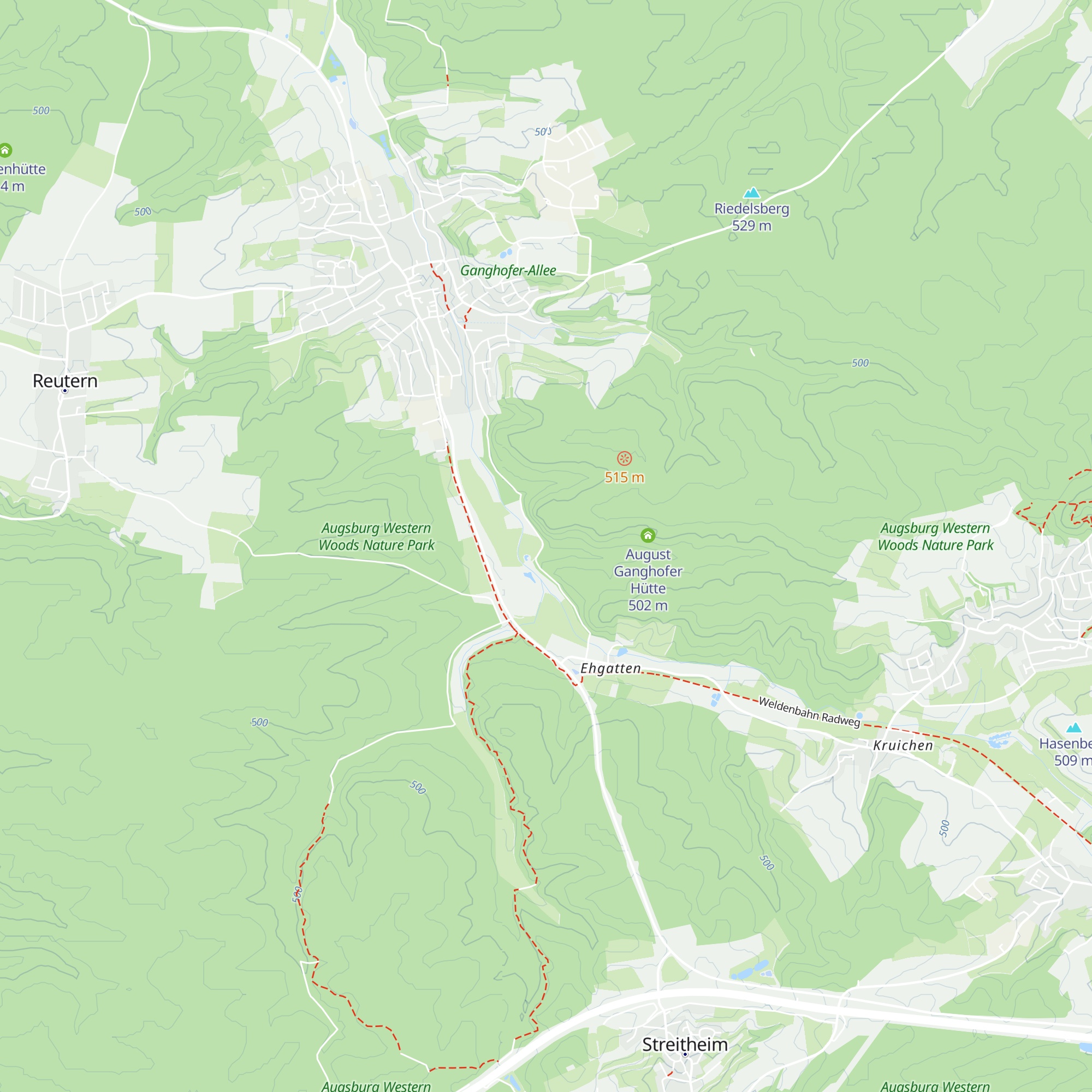 Ganghofer Hütte map