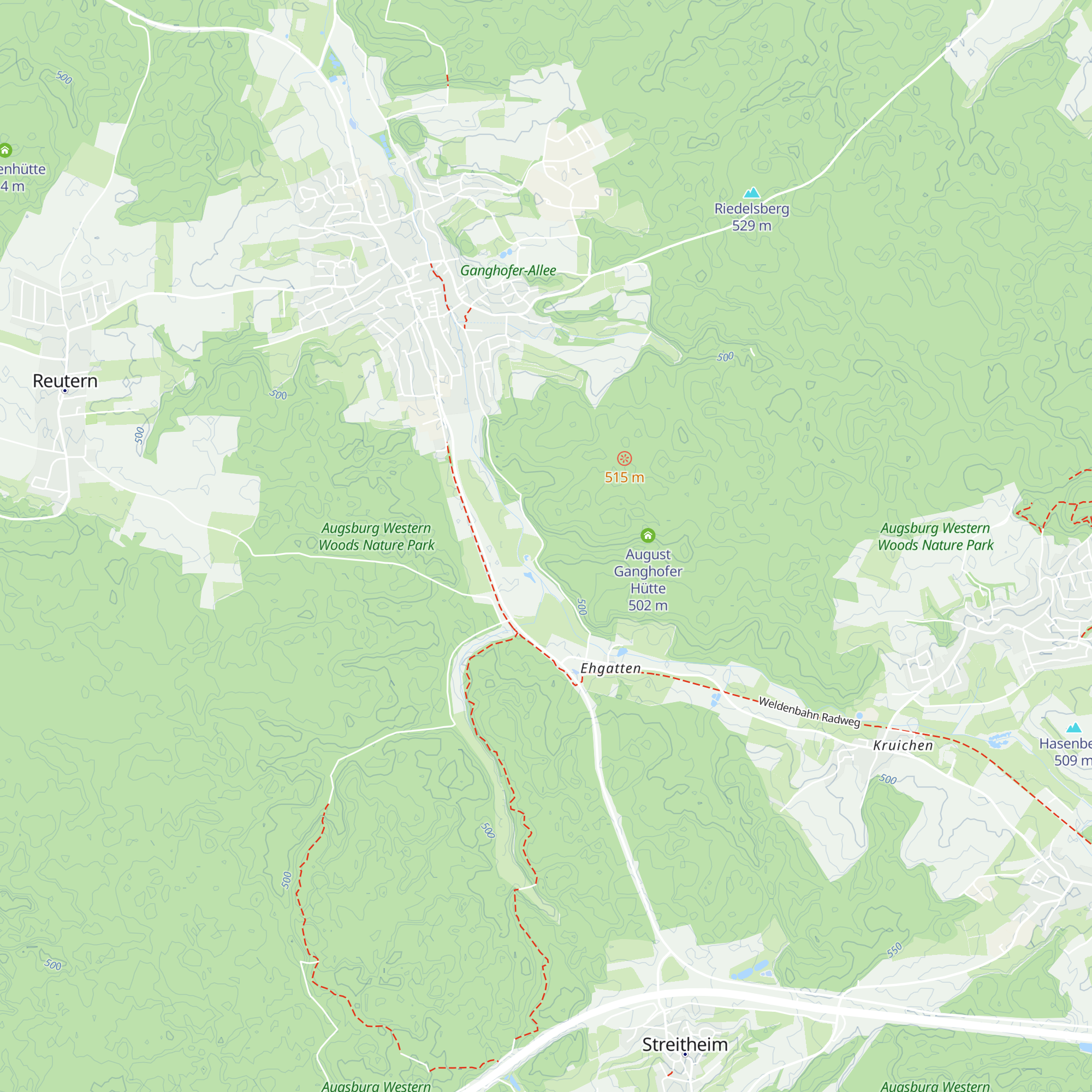 Ganghofer Hütte map