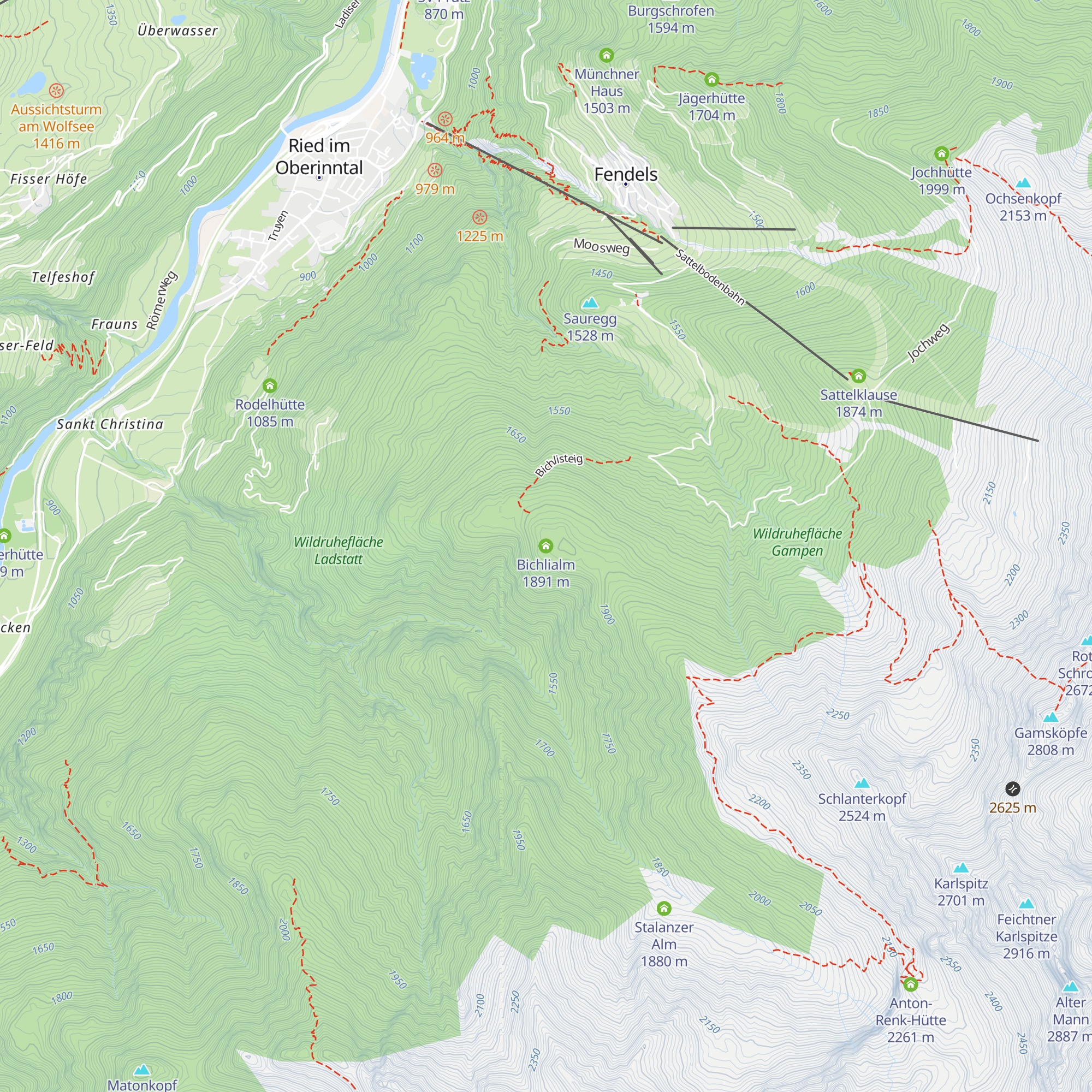 Bichlialm map