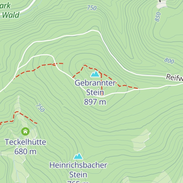 Map of Kaltenbrunner Stein