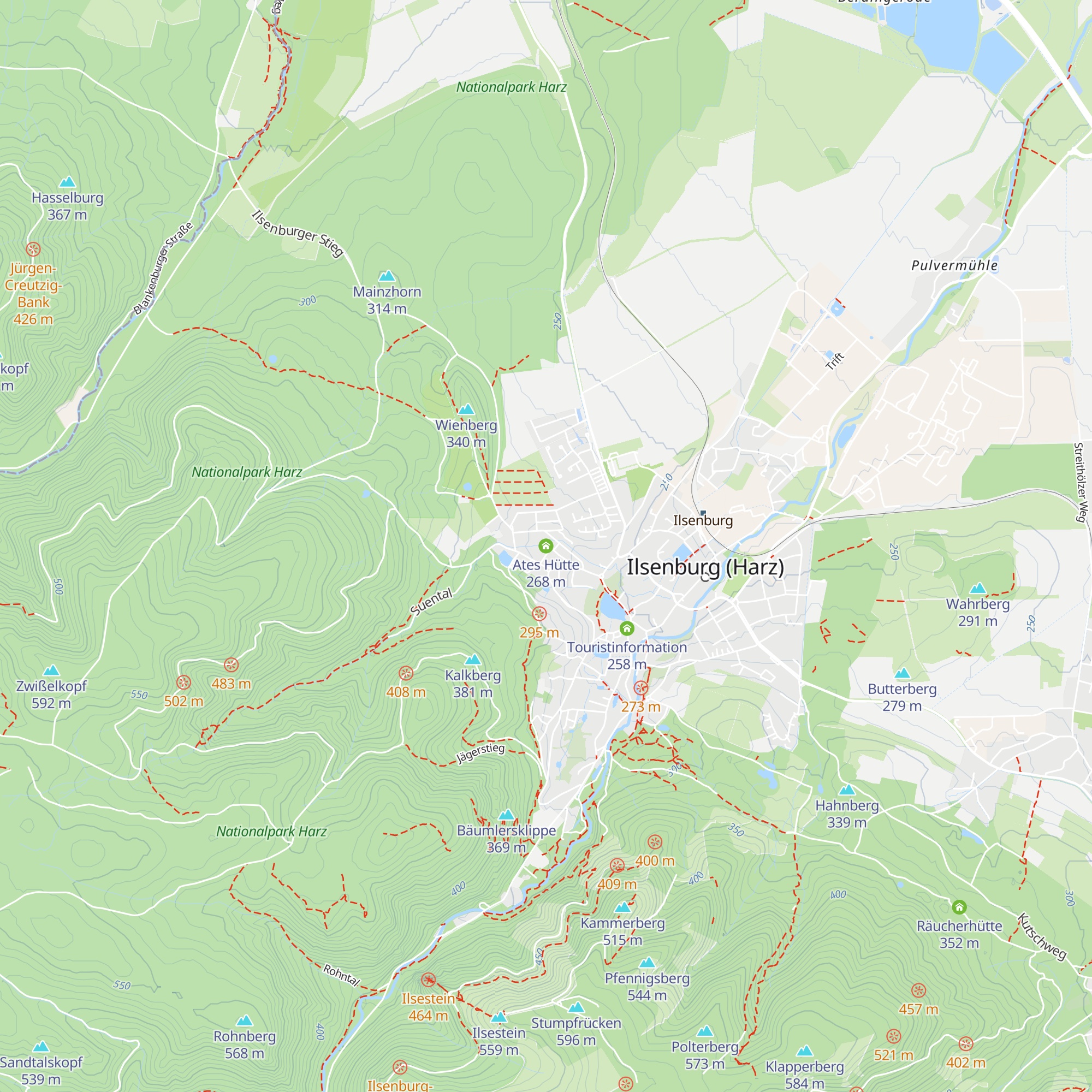 Ates Hütte map