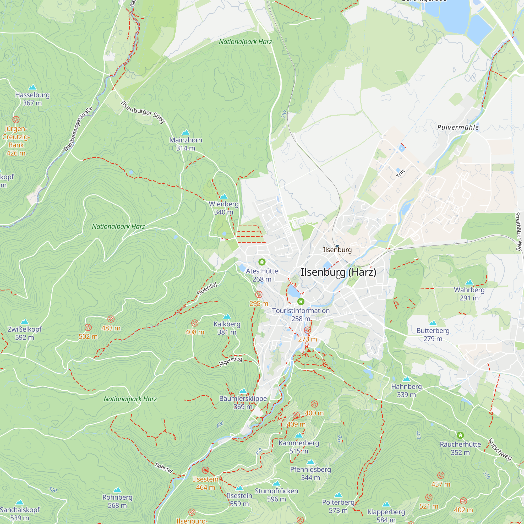Ates Hütte map