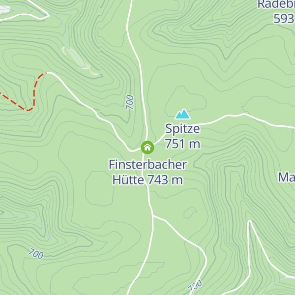 Map of Finsterbacher Hütte
