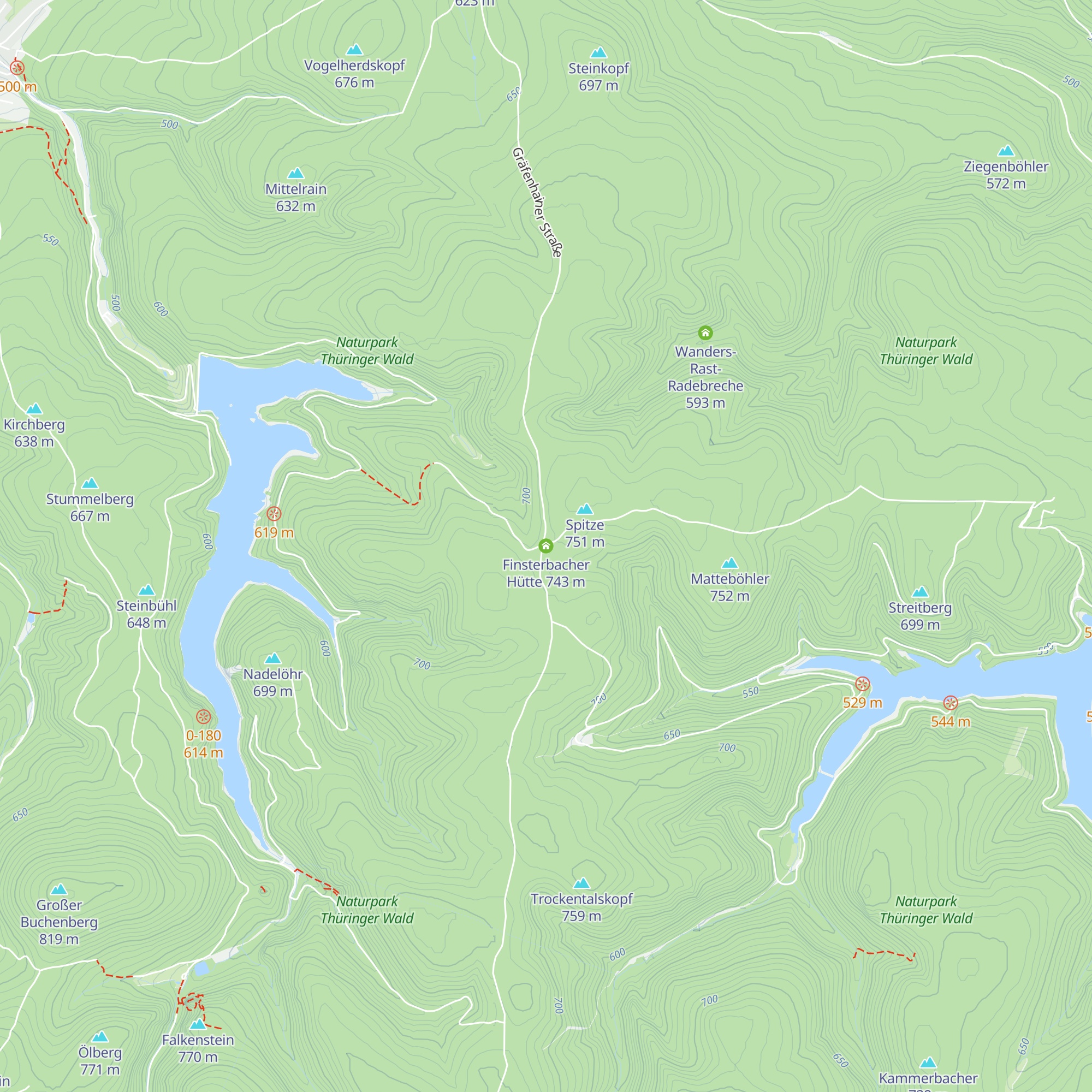 Finsterbacher Hütte map