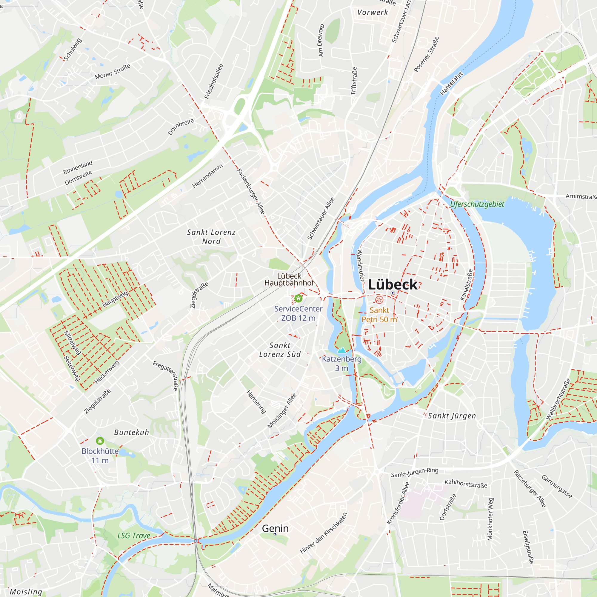 ServiceCenter ZOB map