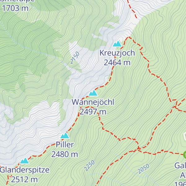 Map of Wannejöchl
