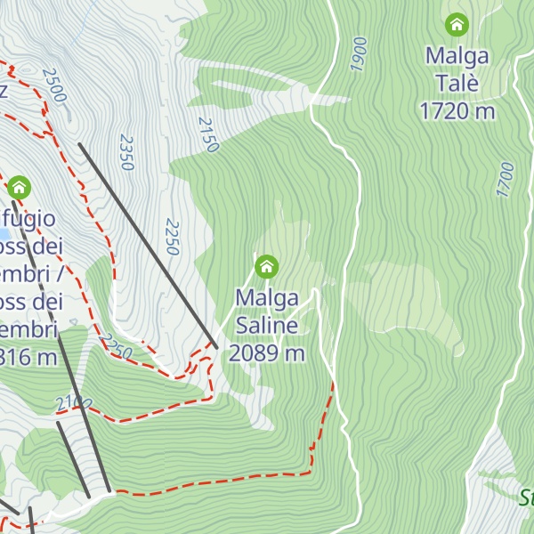 Map of Malga Saline