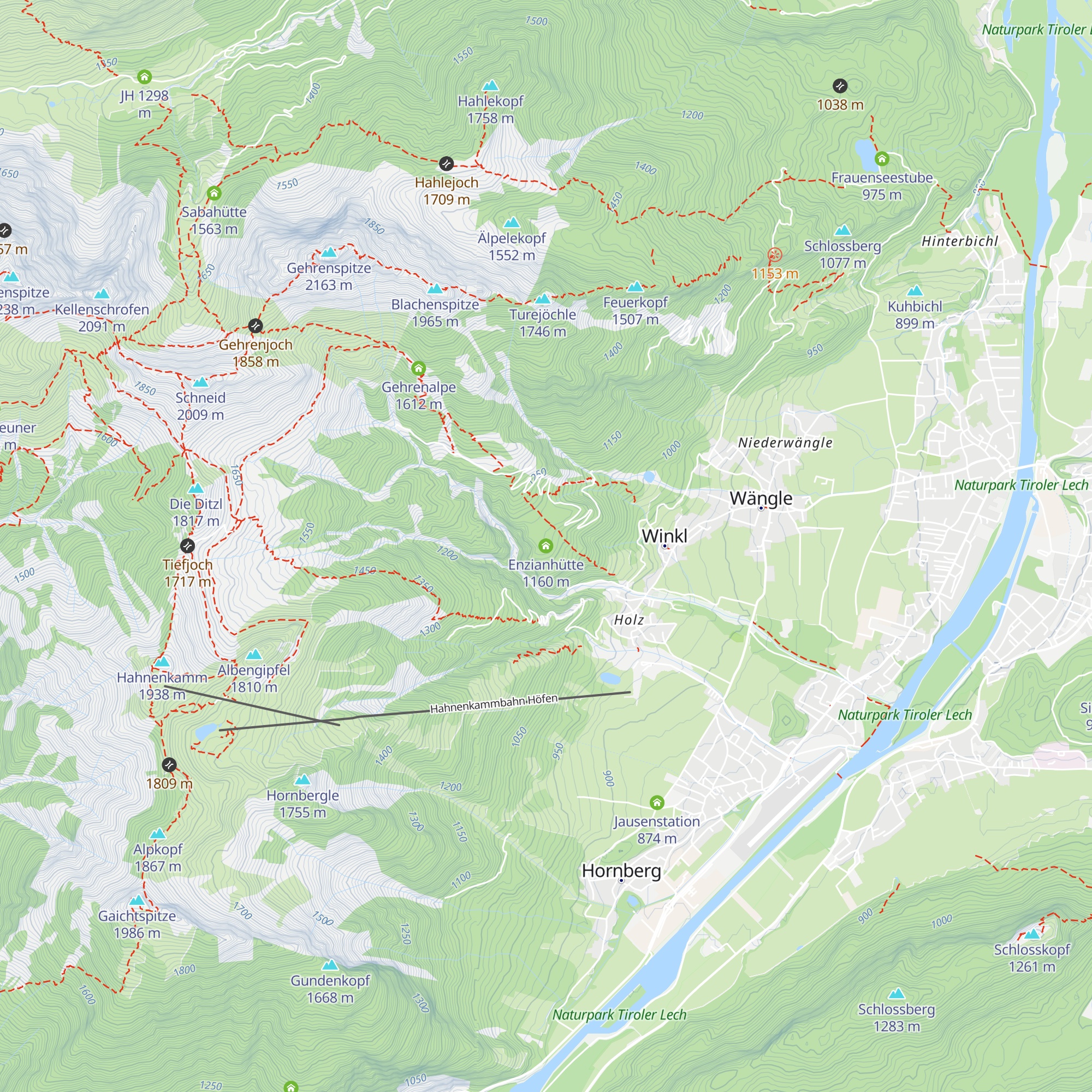 Enzianhütte map