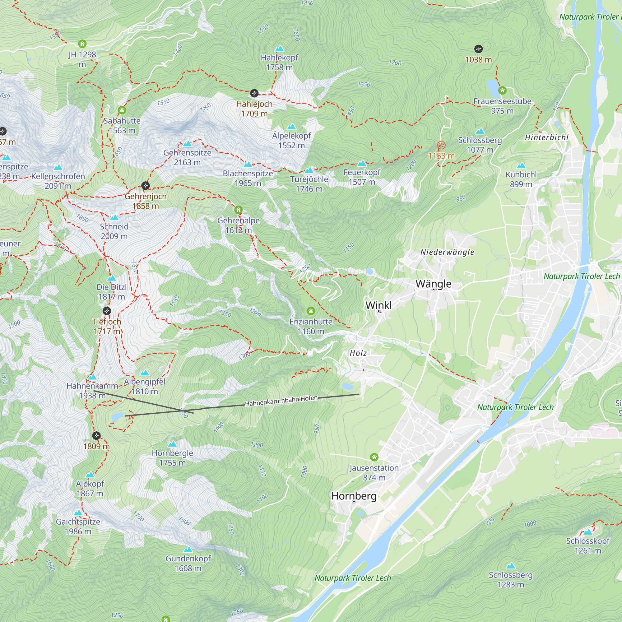 Enzianhütte map