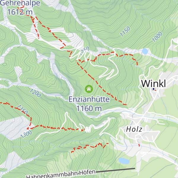 Map of Enzianhütte