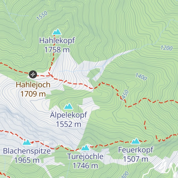 Map of Hahlehütte