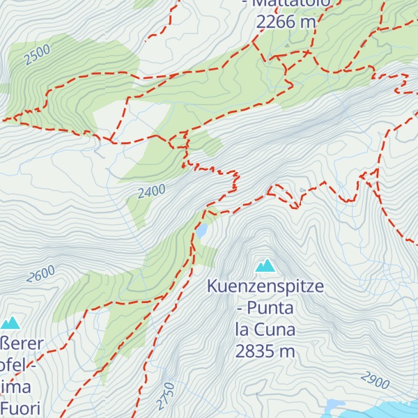 Map of Martellerhütte - Rifugio Martello