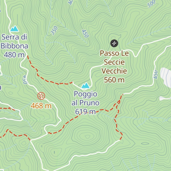 Map of Poggio al Pruno