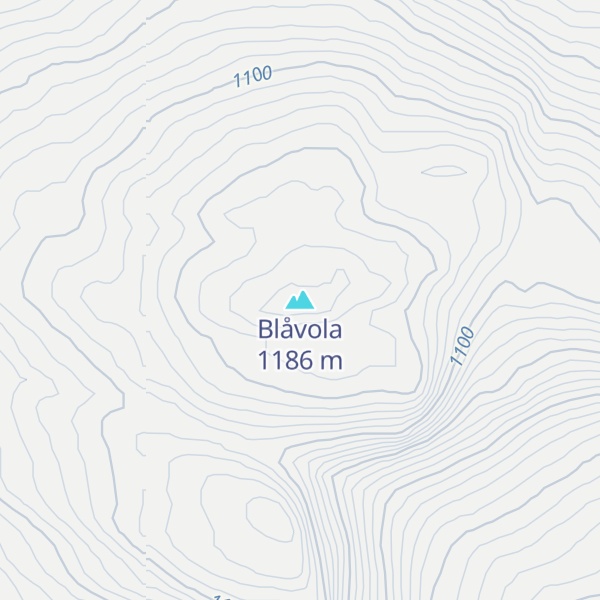 Map of Blåvola
