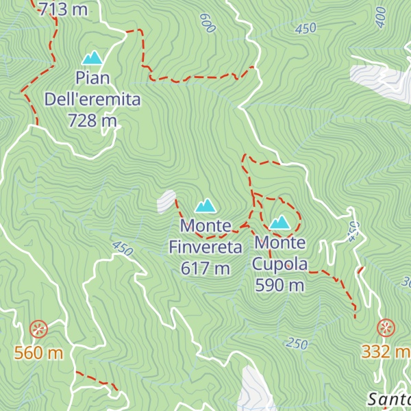 Map of Monte Finvereta