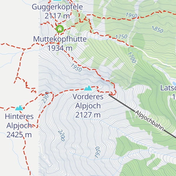 Map of Vorderes Alpjoch