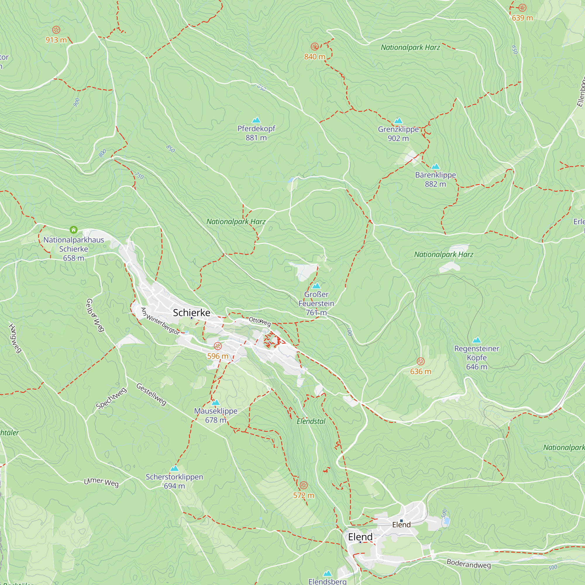 Köhlerhütten map