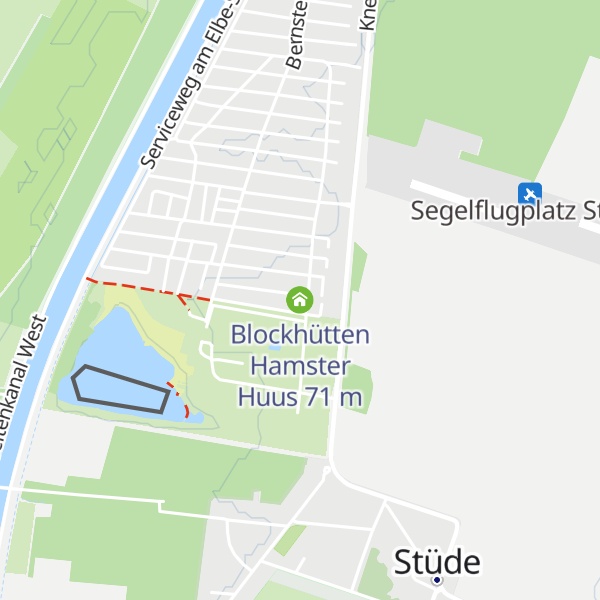 Map of Blockhütten Hamster Huus