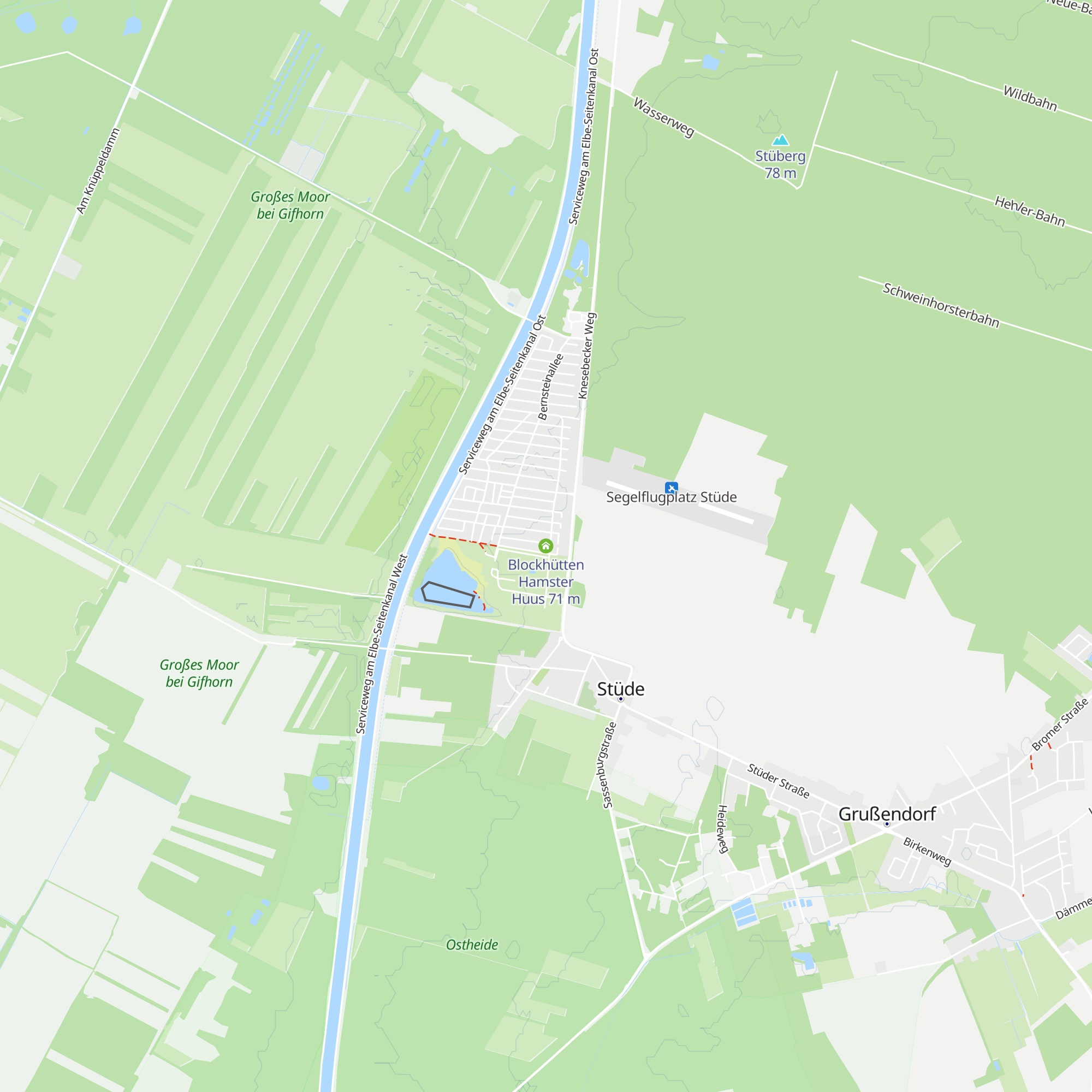 Blockhütten Hamster Huus map