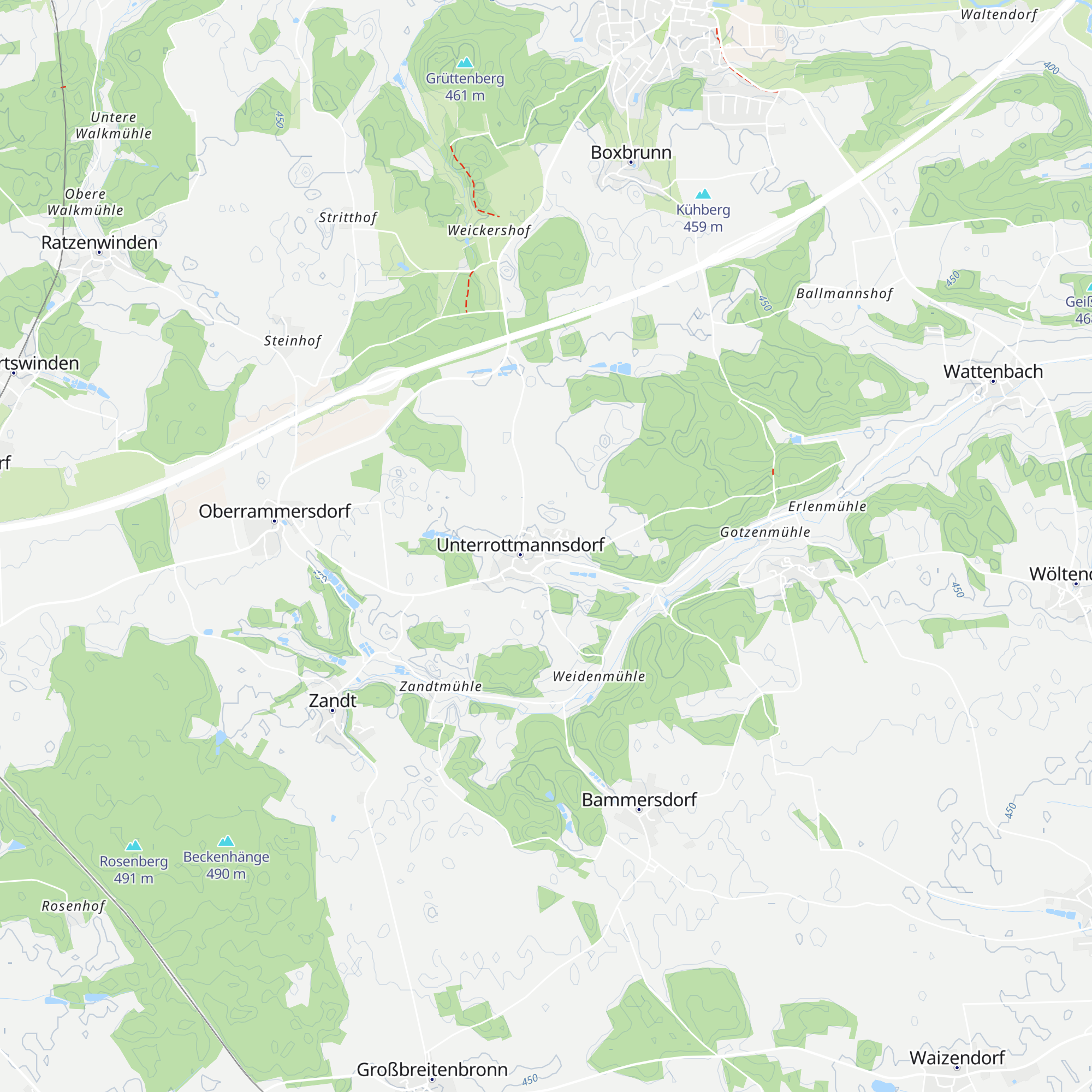 Hütte U-Dorf map