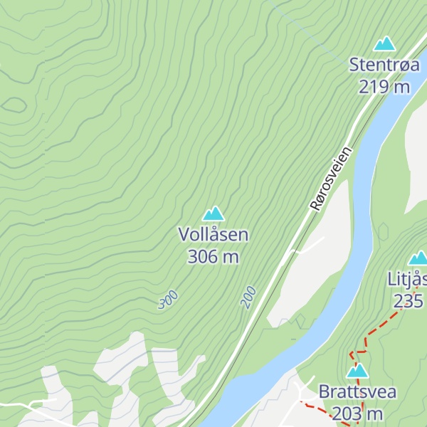 Map of Vollåsen