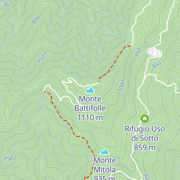 Map of Monte Battifolle