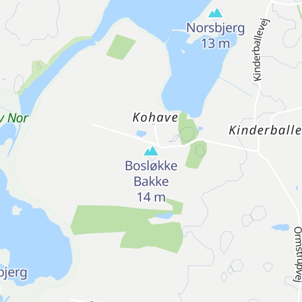 Map of Bosløkke Bakke