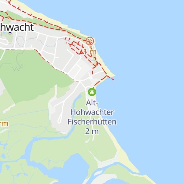 Map of Alt-Hohwachter Fischerhütten