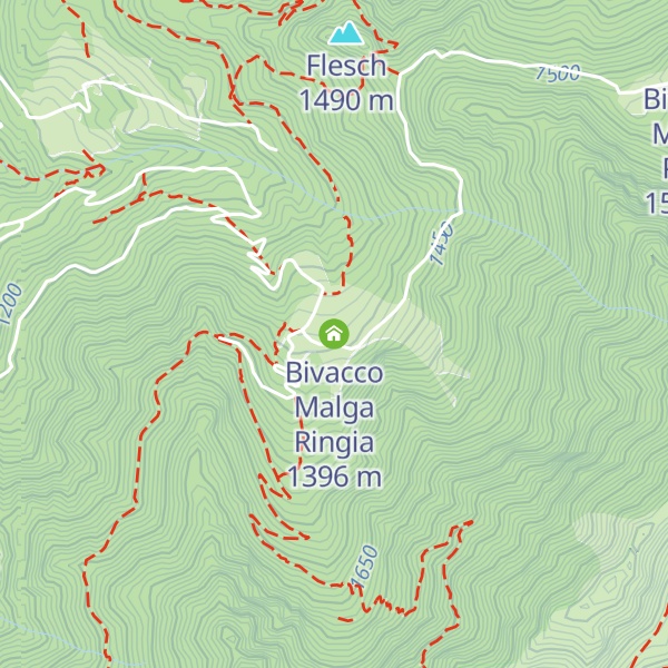 Map of Bivacco Malga Ringia
