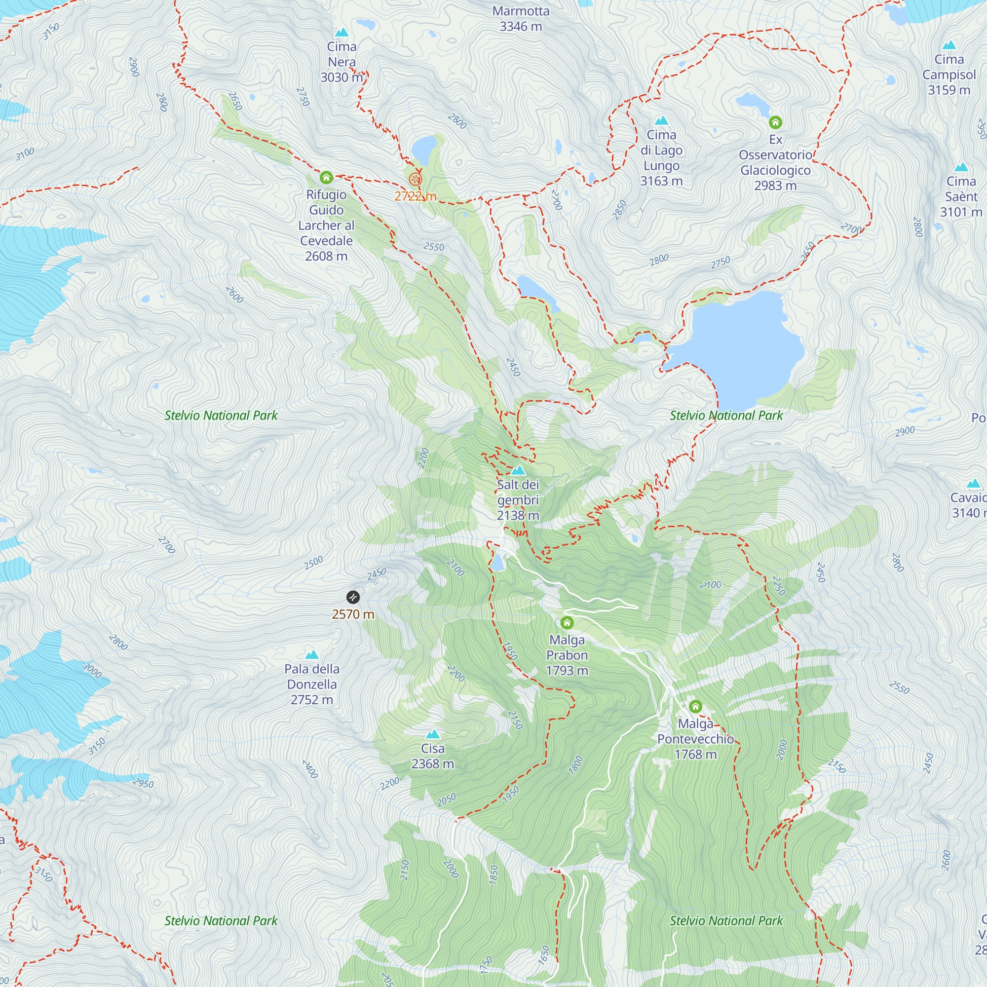 Malga Mare map