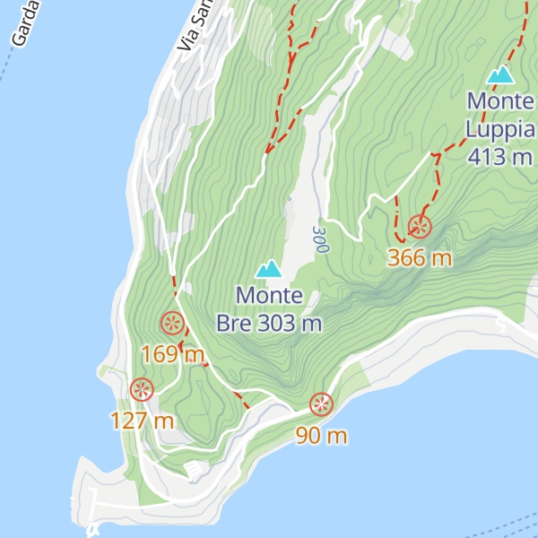 Map of Monte Bre