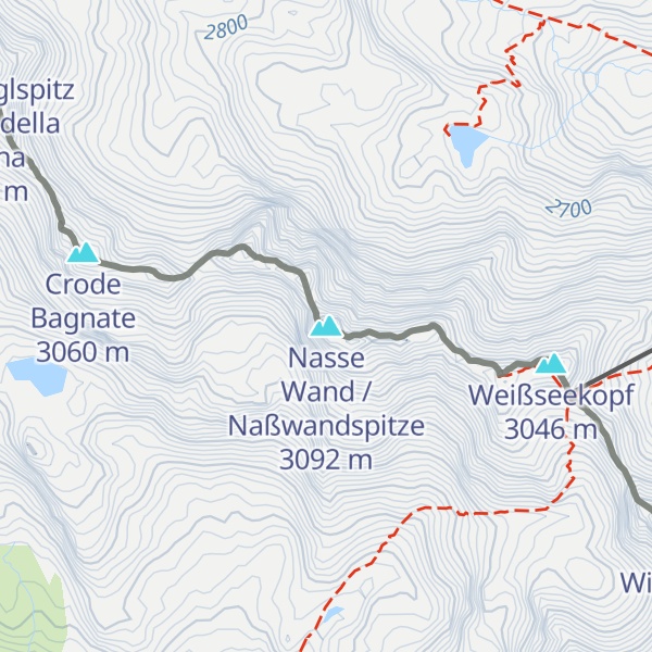 Map of Nasse Wand / Naßwandspitze