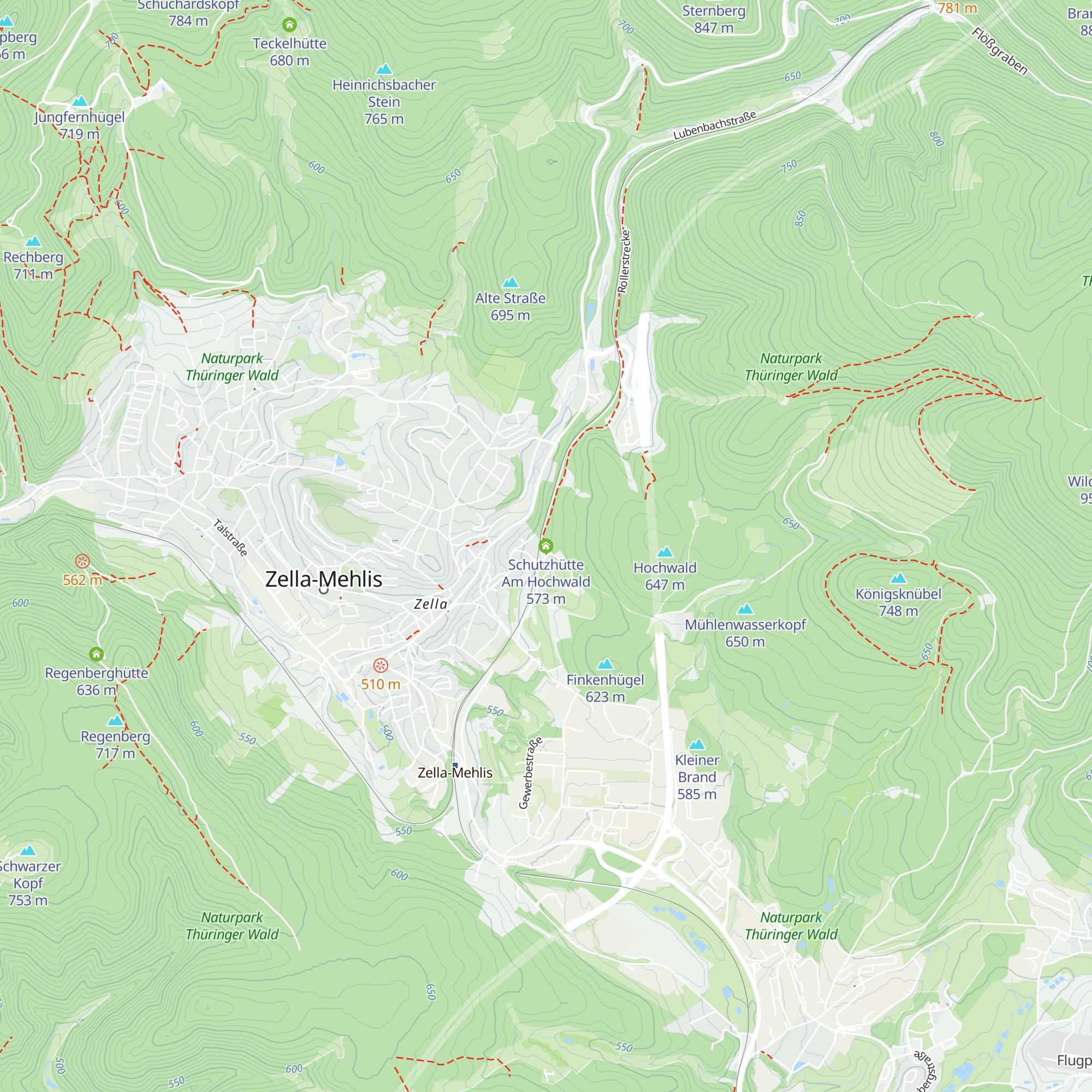 Schutzhütte Am Hochwald map