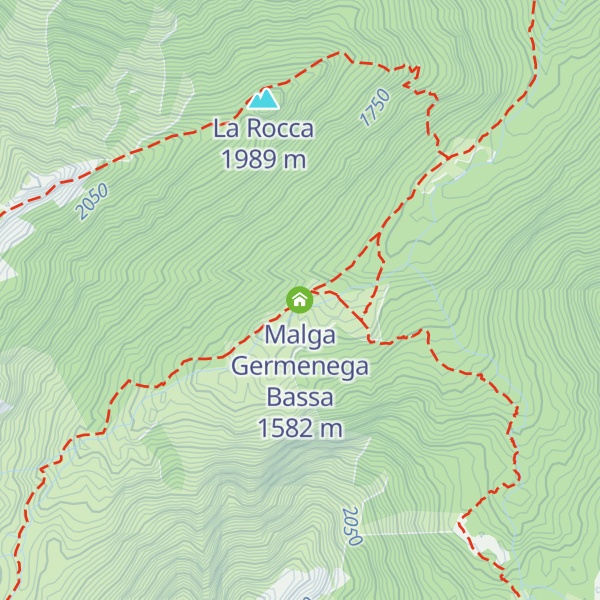 Map of Malga Germenega Bassa