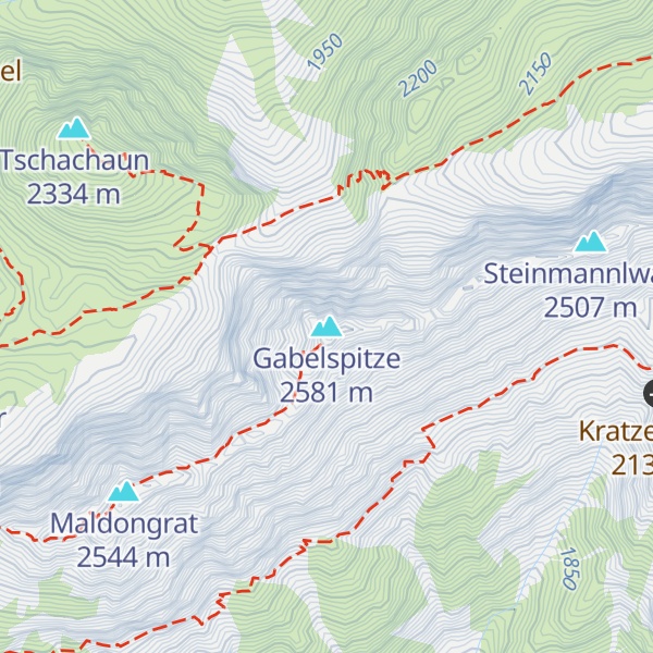 Map of Gabelspitze