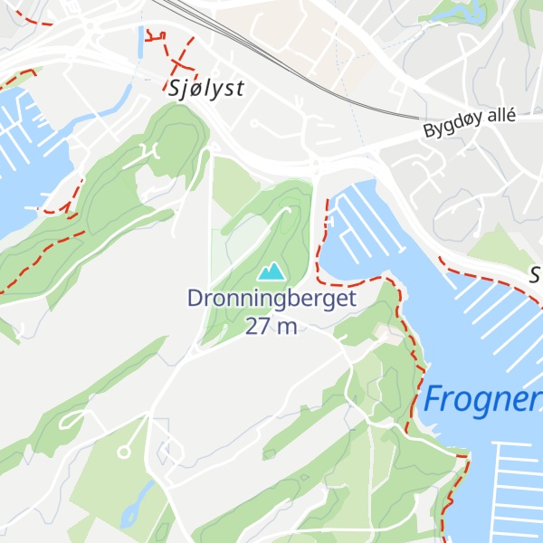 Map of Dronningberget
