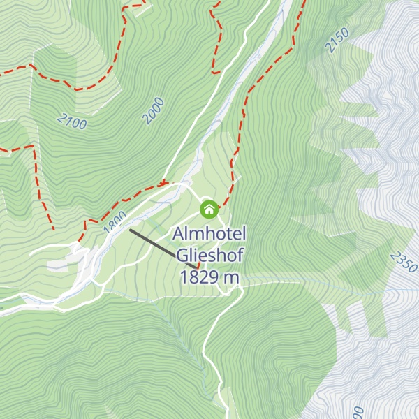 Map of Almhotel Glieshof