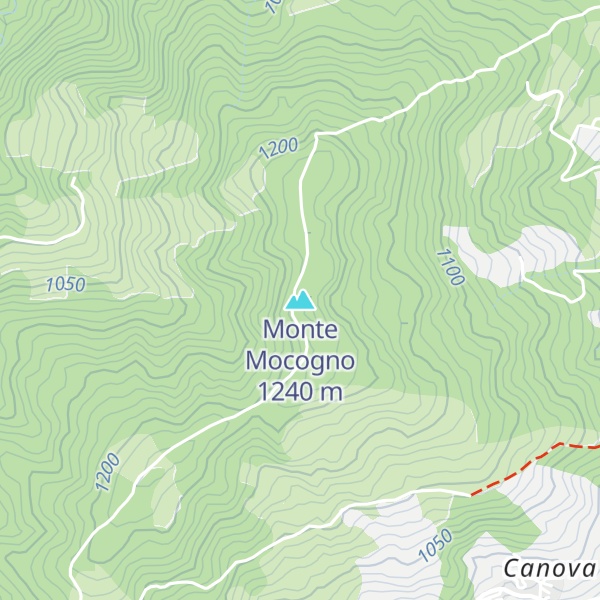 Map of Monte Mocogno
