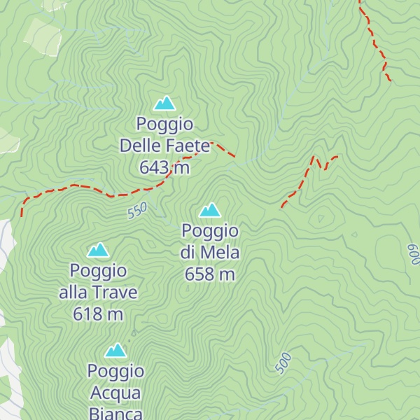 Map of Poggio di Mela