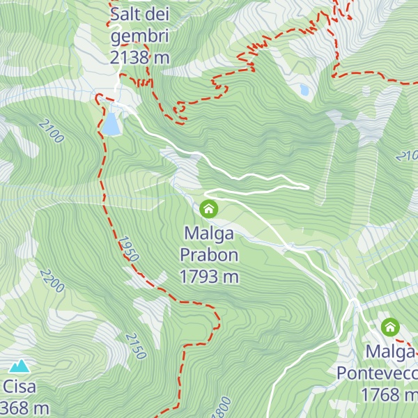 Map of Malga Prabon