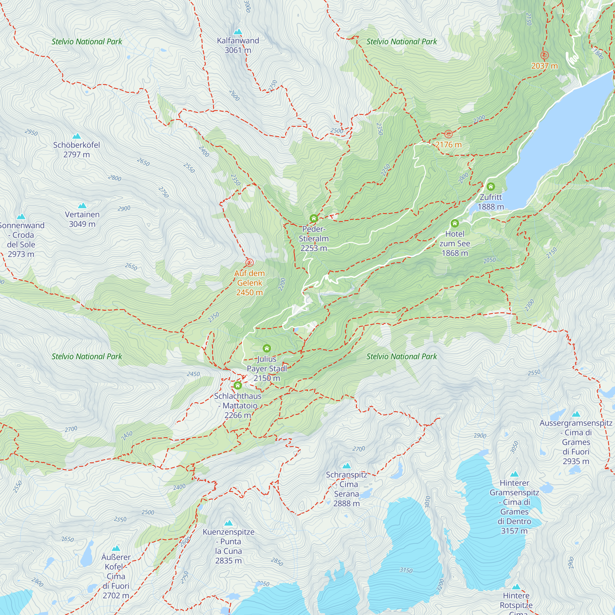 Alpengasthof Schönblick - Albergo Alpino Schönblick map