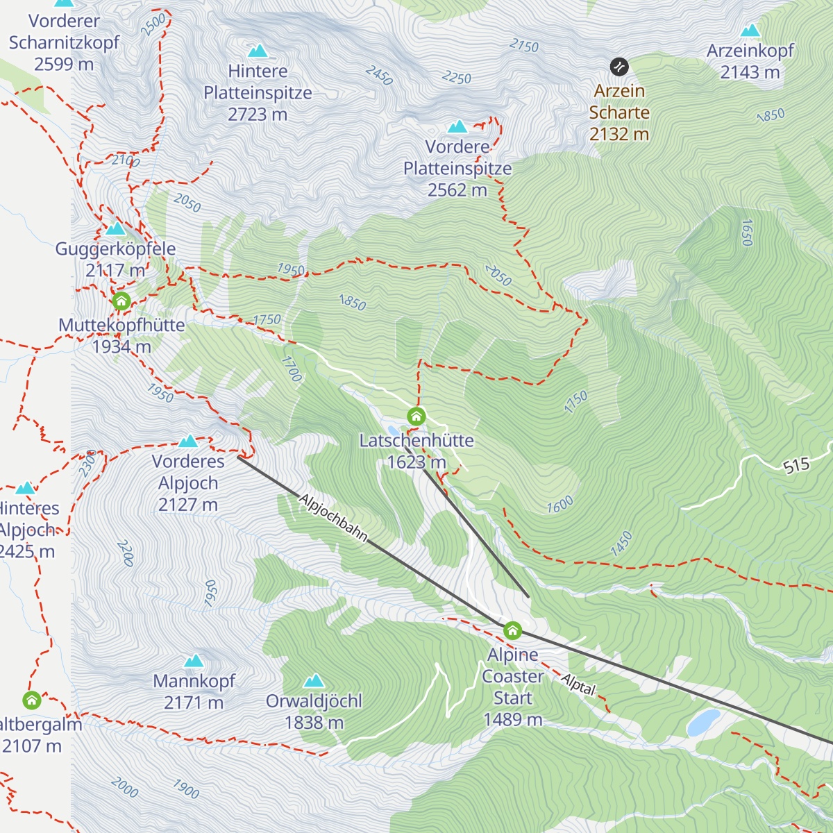Latschenhütte map