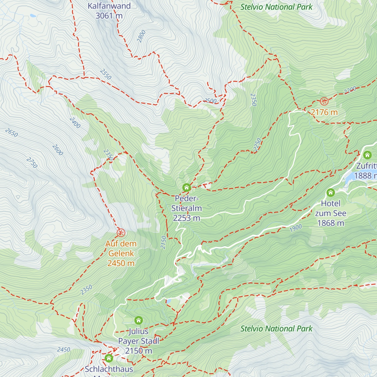 Peder Stieralpe map