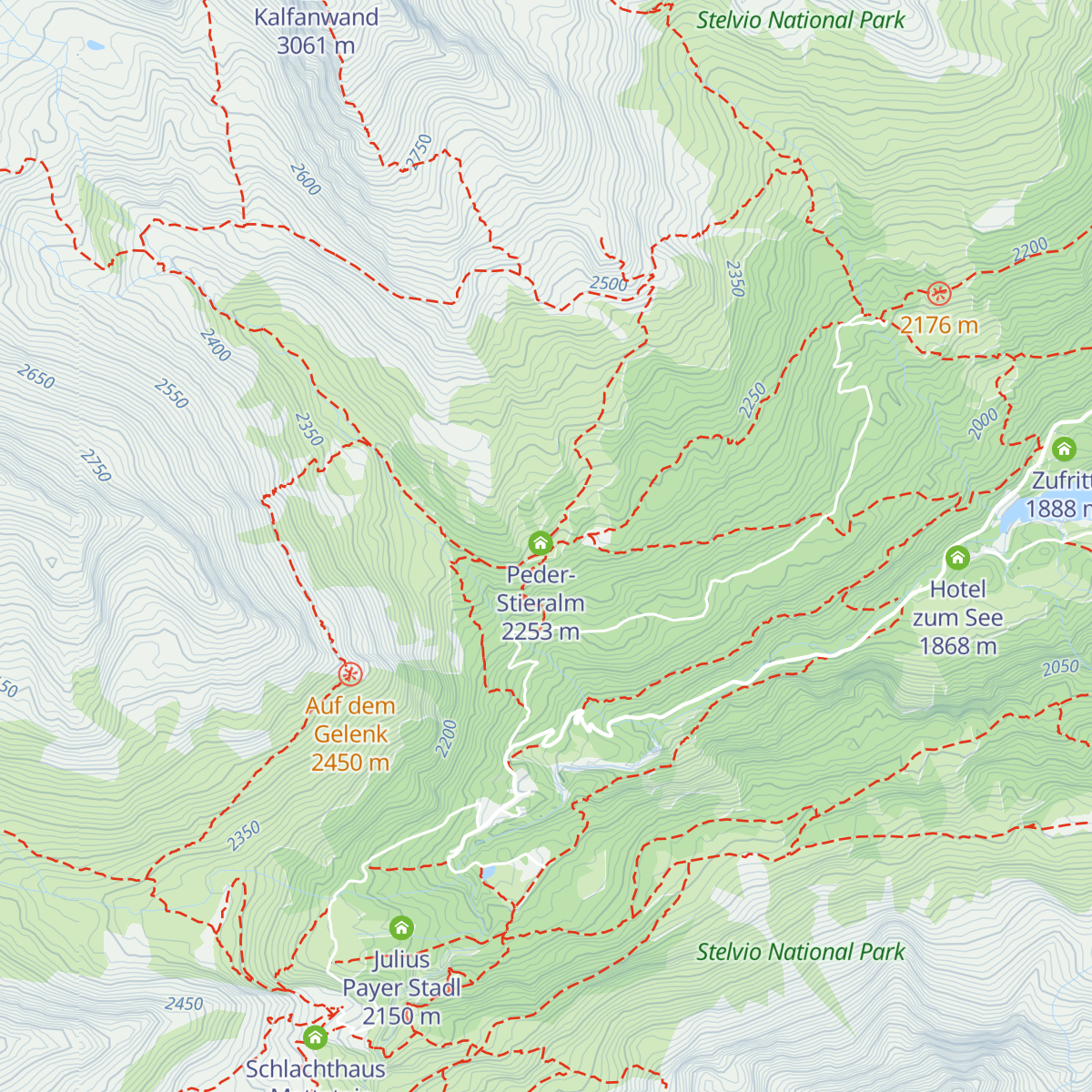 Peder Stieralpe map