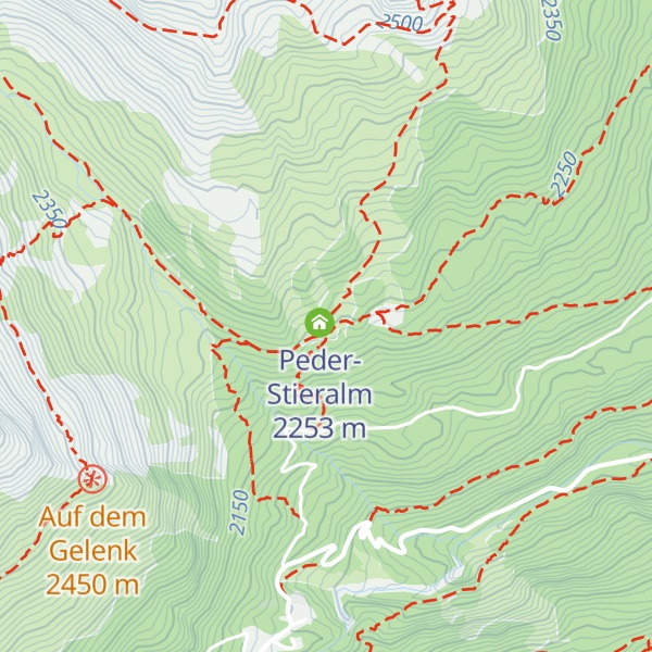 Map of Peder Stieralpe