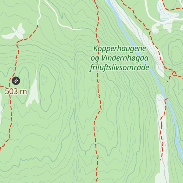 Map of Vindernhøgda